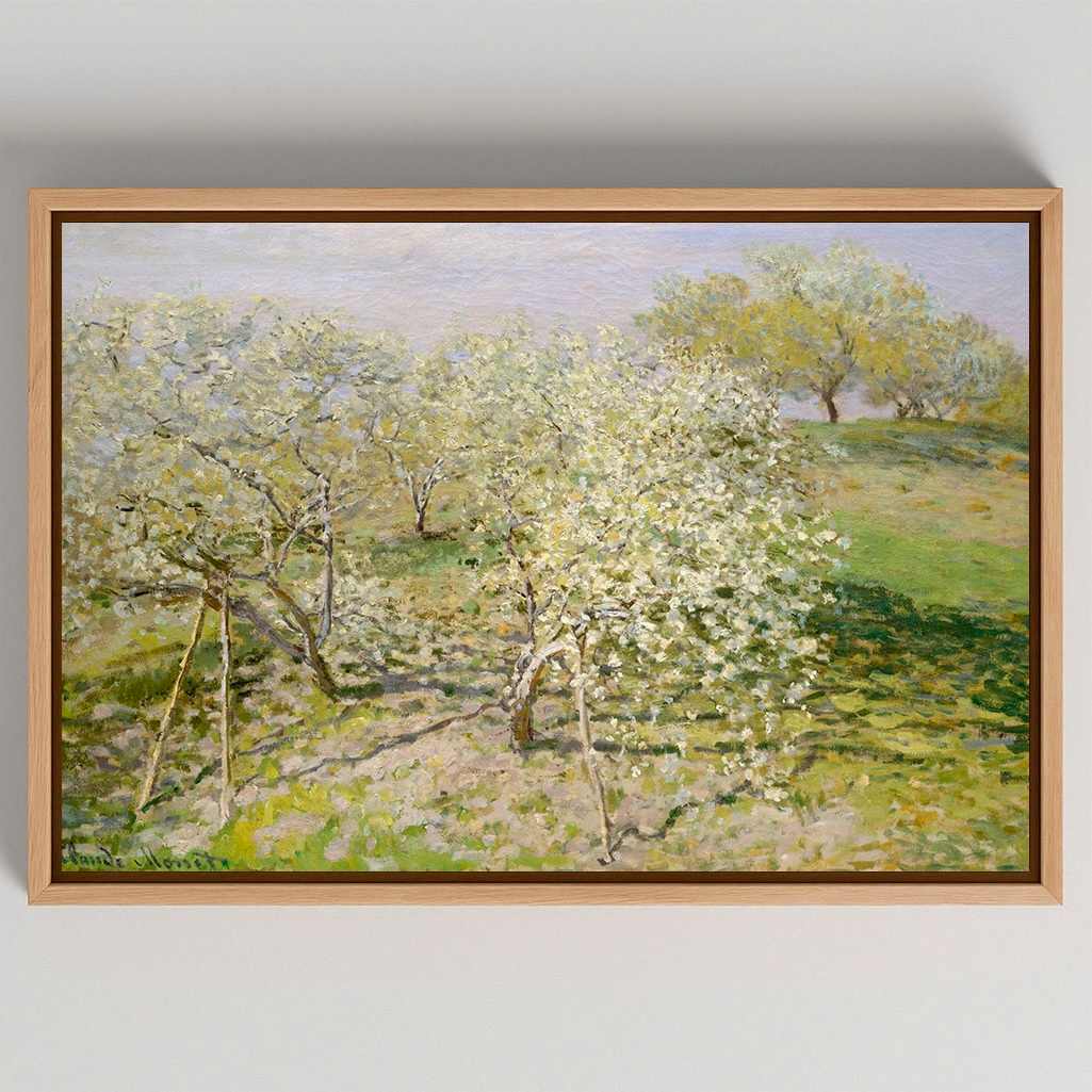 Ingelijst canvas - Lente Fruitbomen in bloei