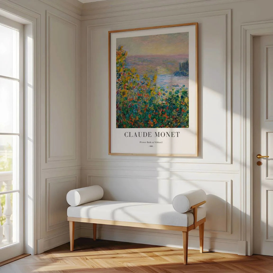 Claude Monet Poster – Bloembedden in Vétheuil