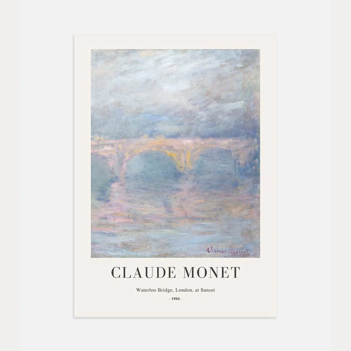 Monet Poster Schemering