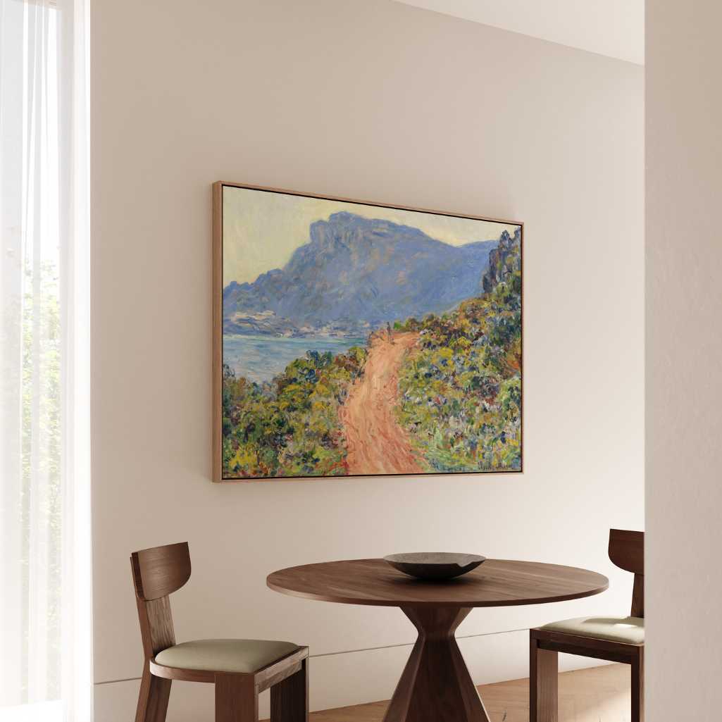 Ingelijst canvas - La Corniche bij Monaco