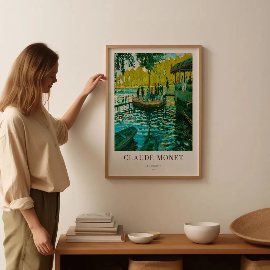 Monet La Grenouillère Riverside Poster