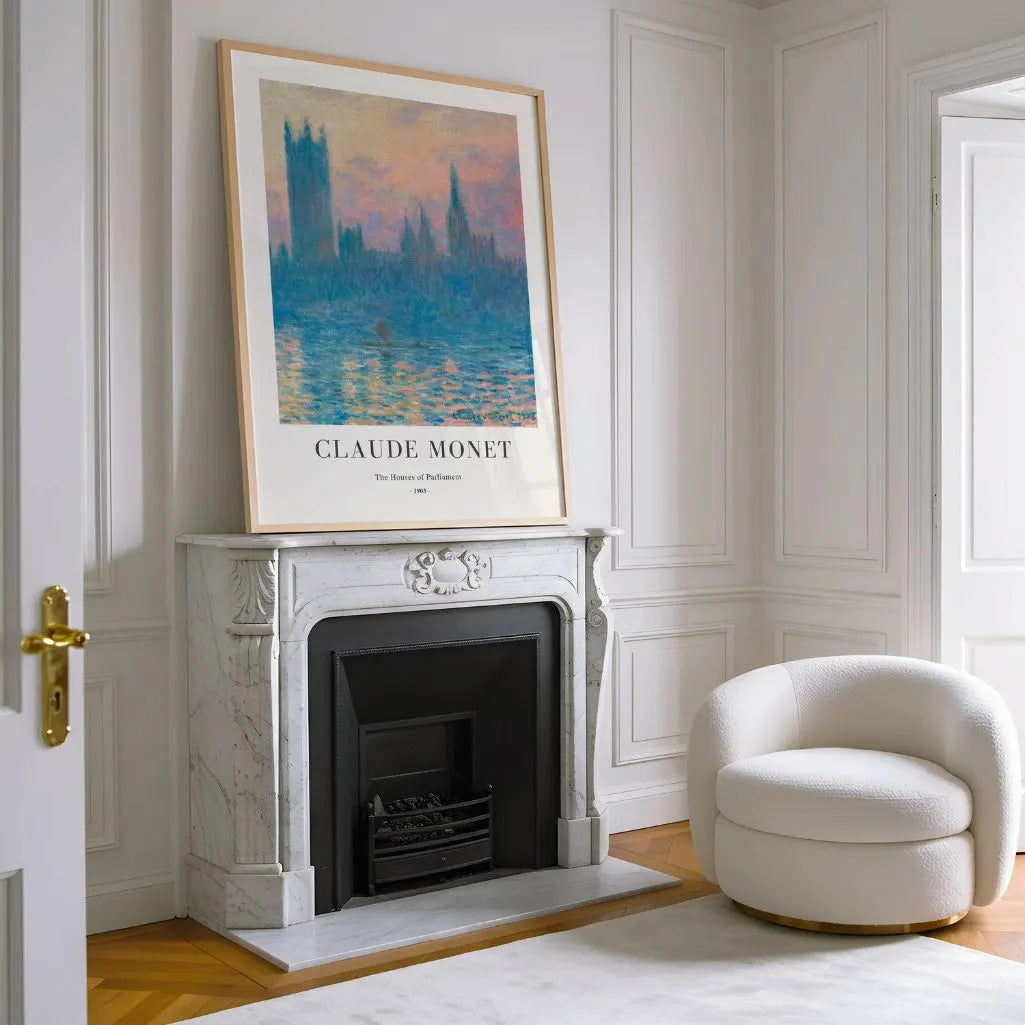 Claude Monet – Het Parlement in Londen Poster