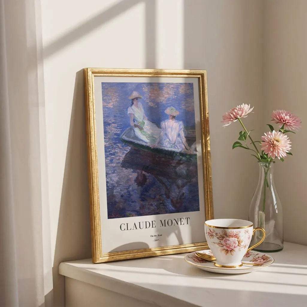 Claude Monet – In de boot (1887) Poster