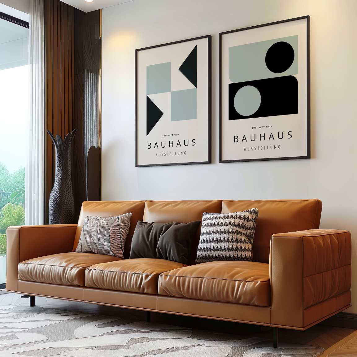 Poster – Bauhaus geometrie Set van 2