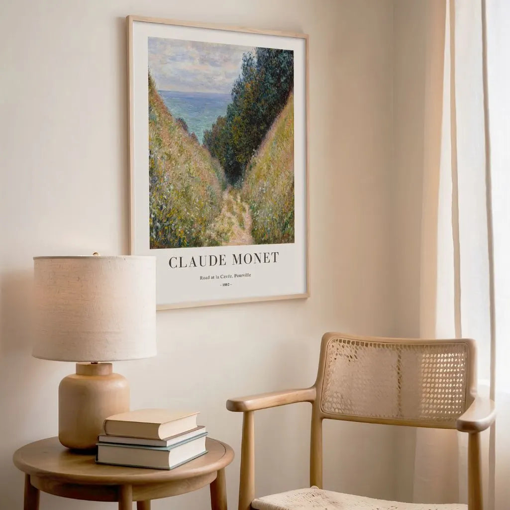 Monet Road at Pourville Poster