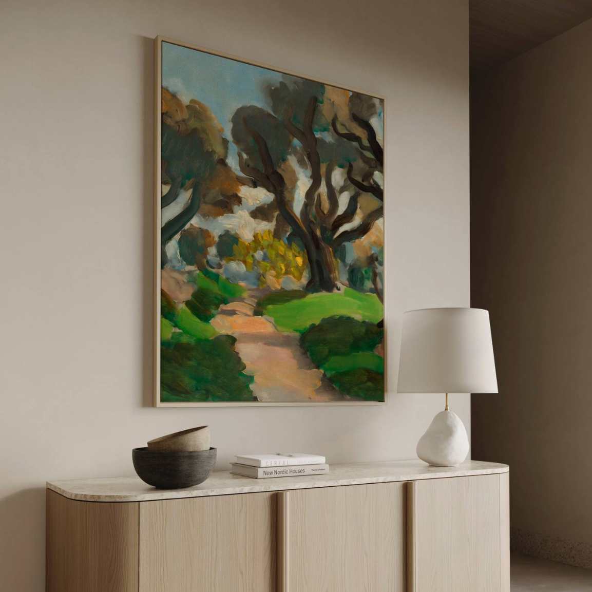 Ingelijst canvas – Landschap