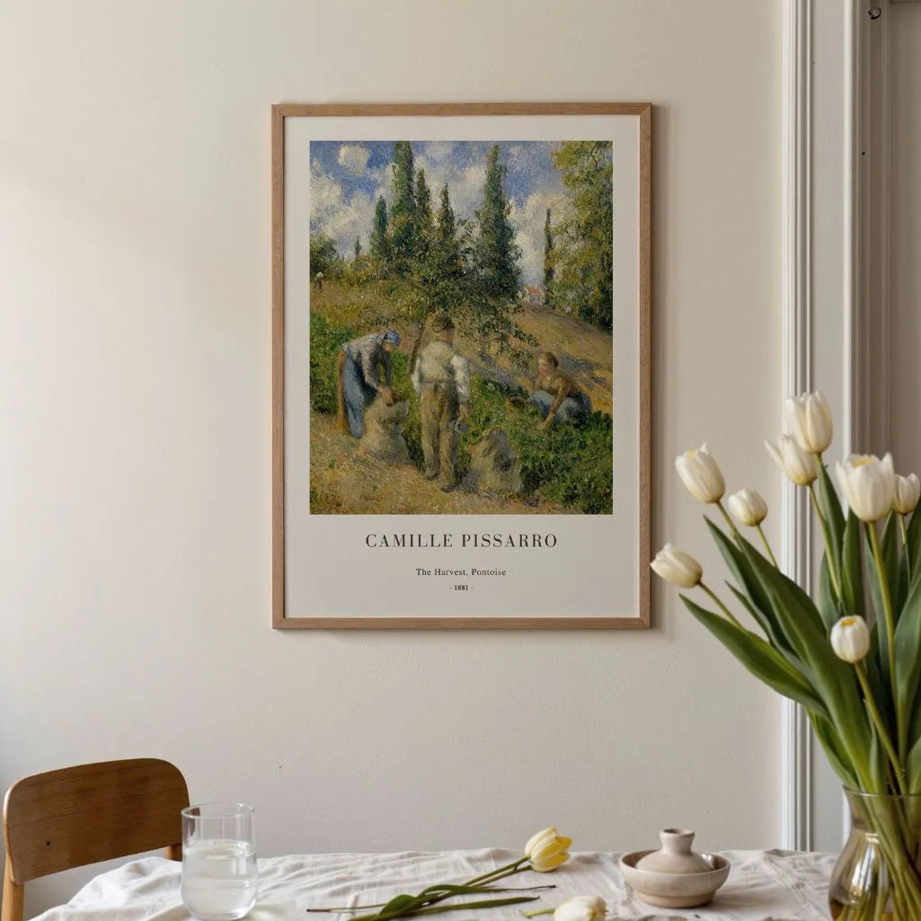 Camille Pissarro – De oogst, Pontoise Poster