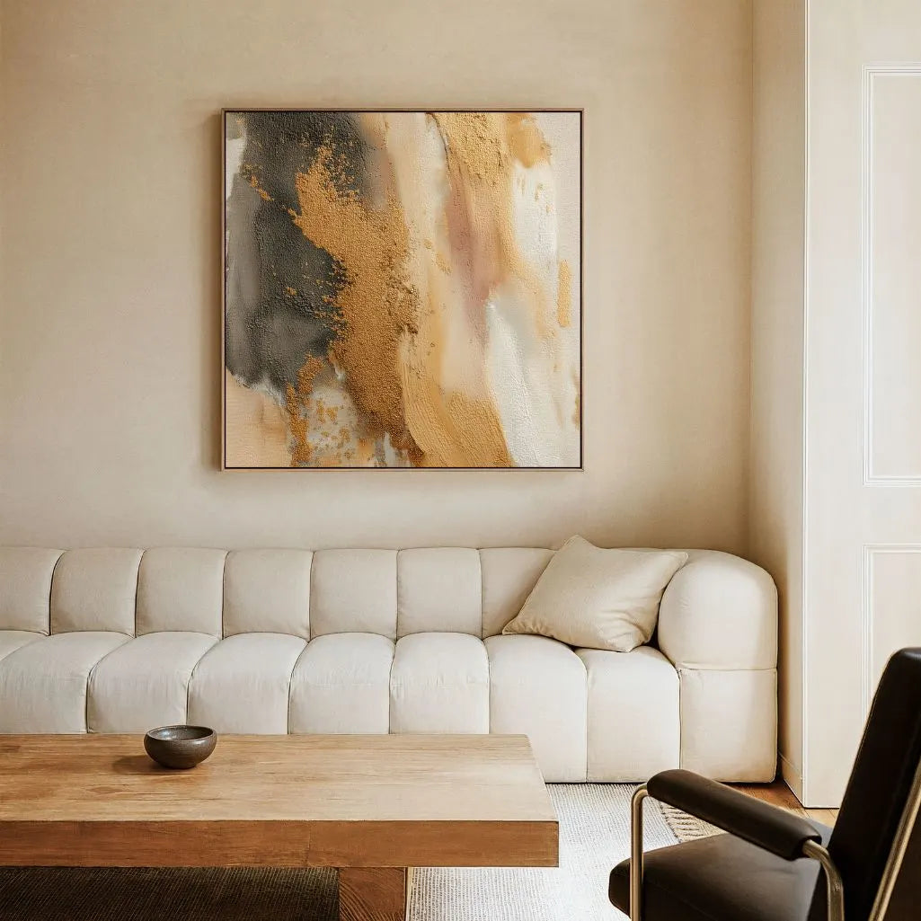 Ingelijst canvas – Gouden energie