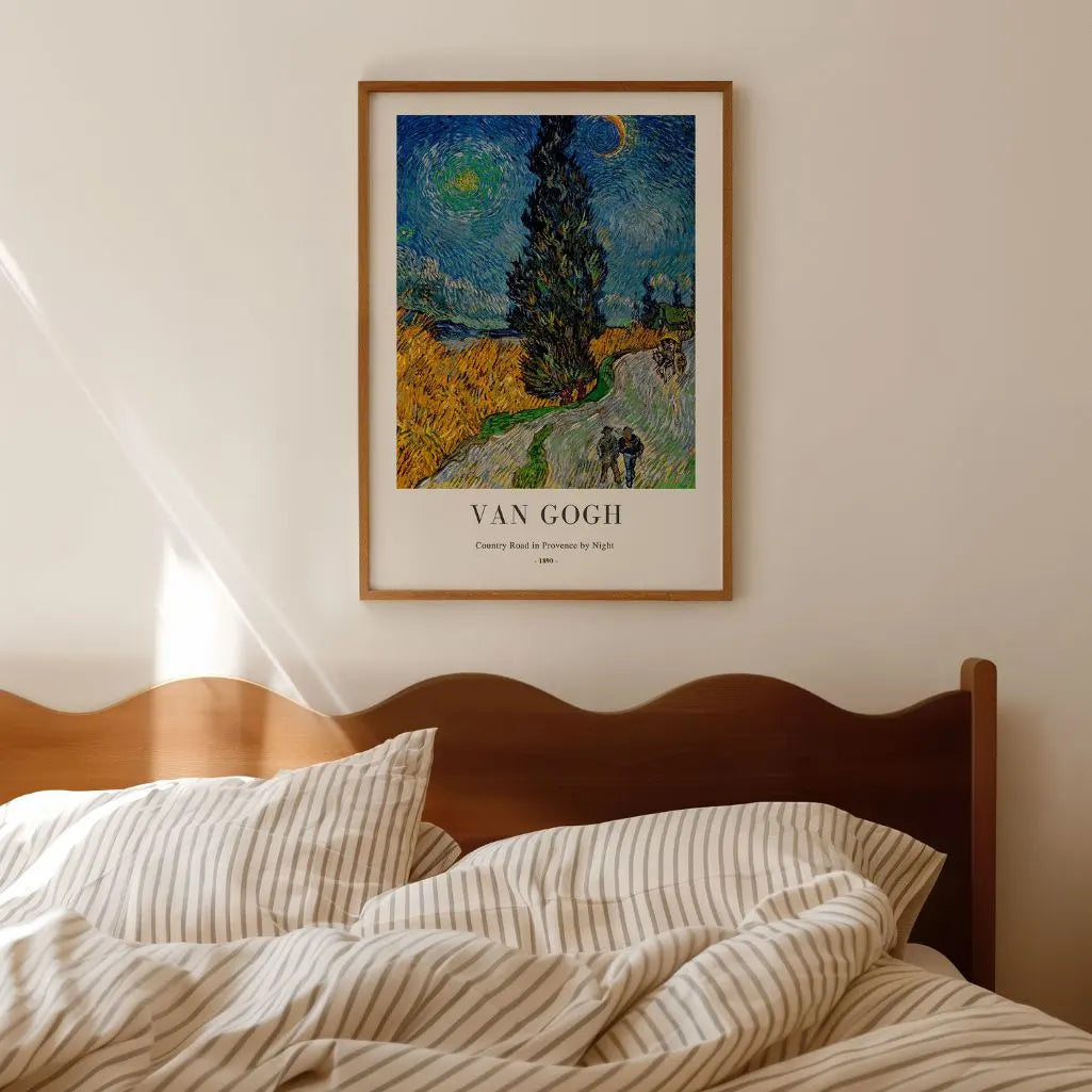 Vincent van Gogh Poster – Landweg in de Provence bij nacht