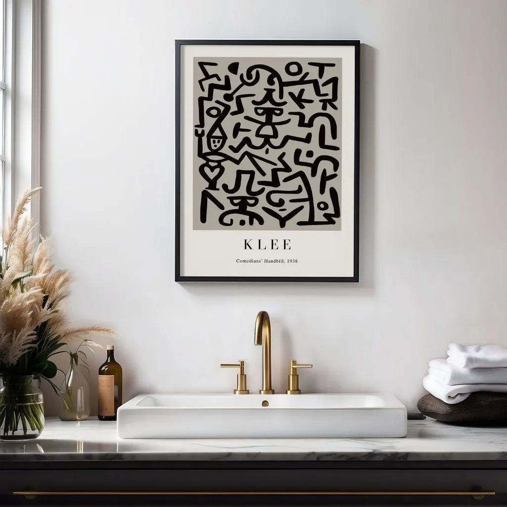 Paul Klee Poster – Pamflet van de komedianten