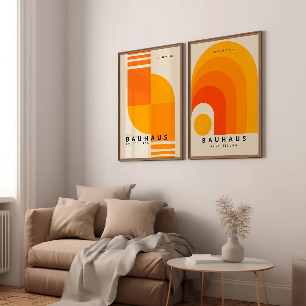 Bauhaus Oranje Energie – Set Van 2 Posters