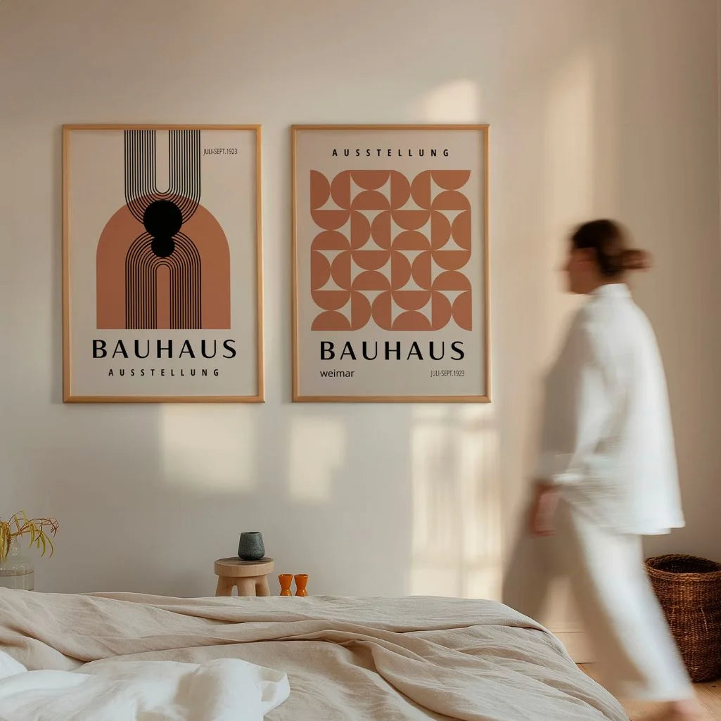 Bauhaus Geometrisch Duo – Set van 2 posters