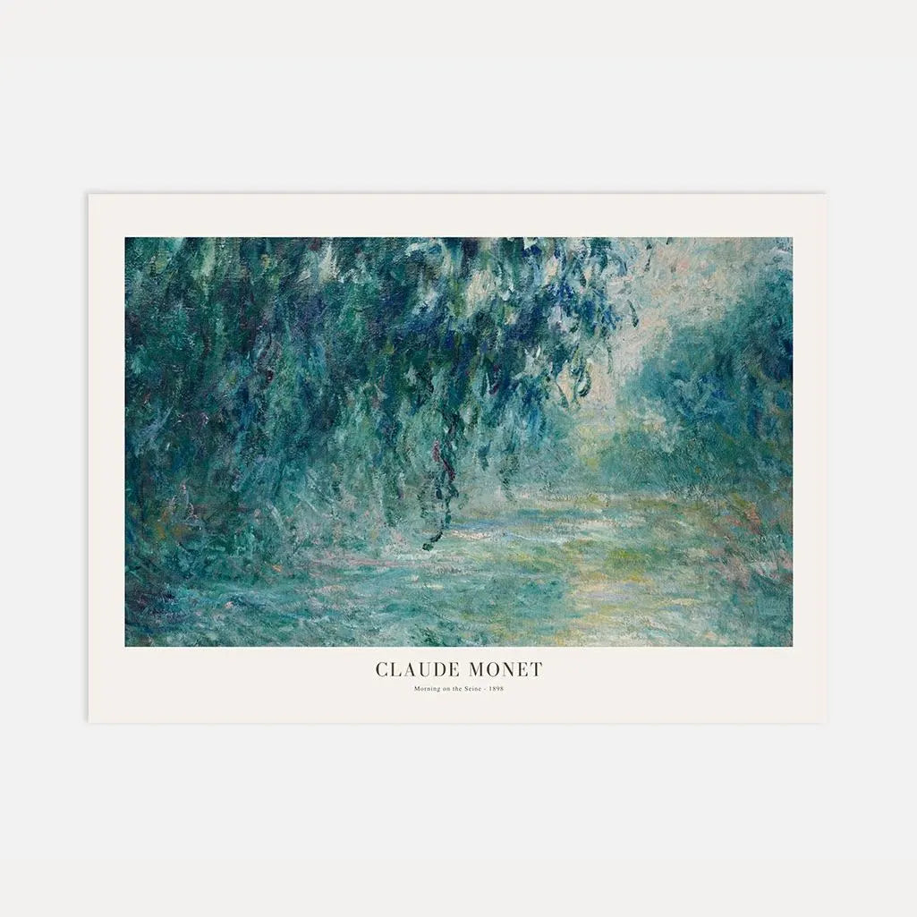 Claude Monet – Ochtend aan de Seine (1898) Panorama Poster