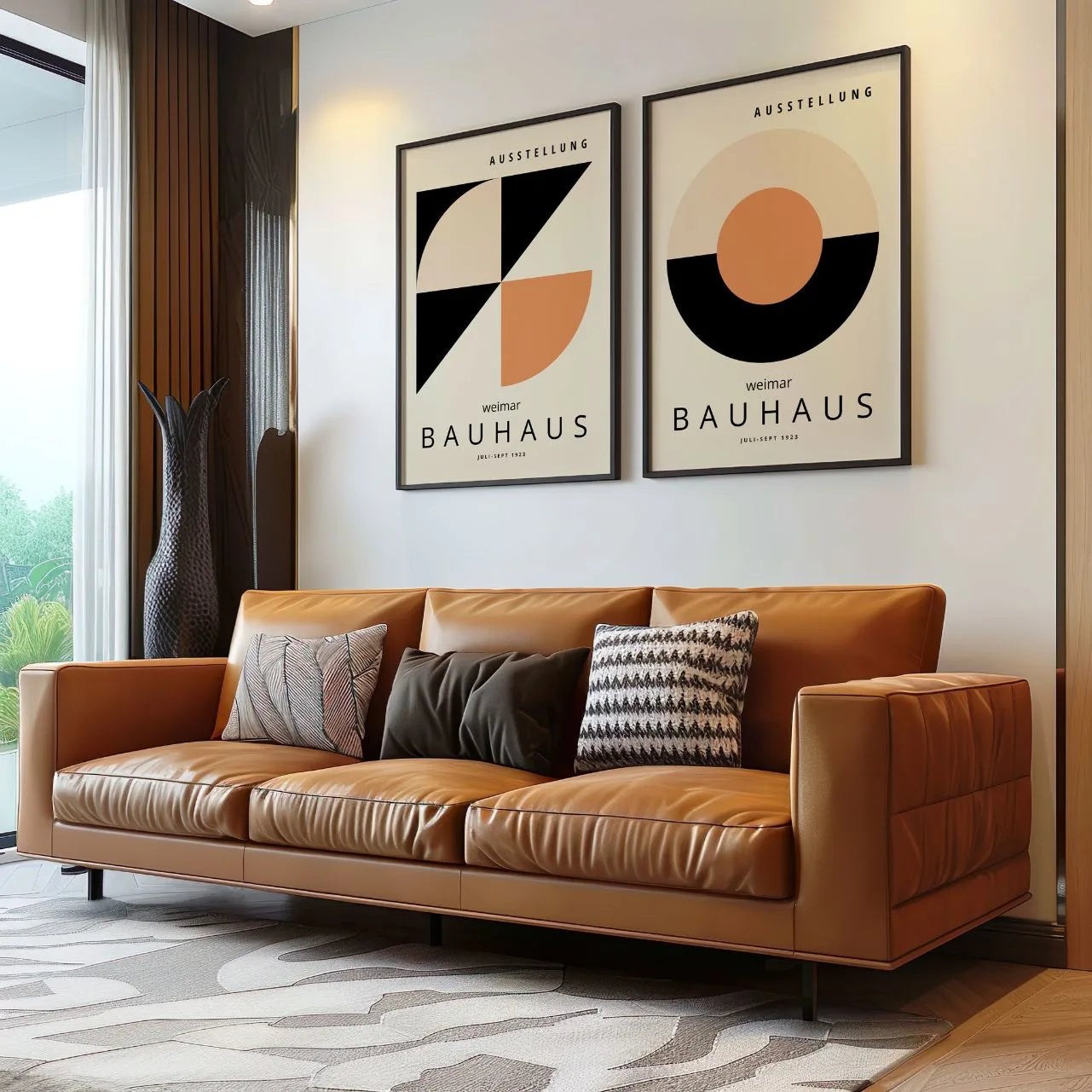 Bauhaus Terracotta – Set van 2 posters
