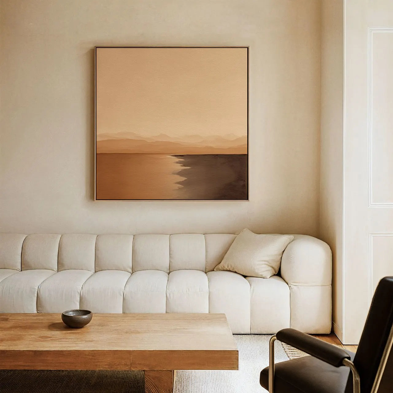 Ingelijst canvas – Horizon van stilte