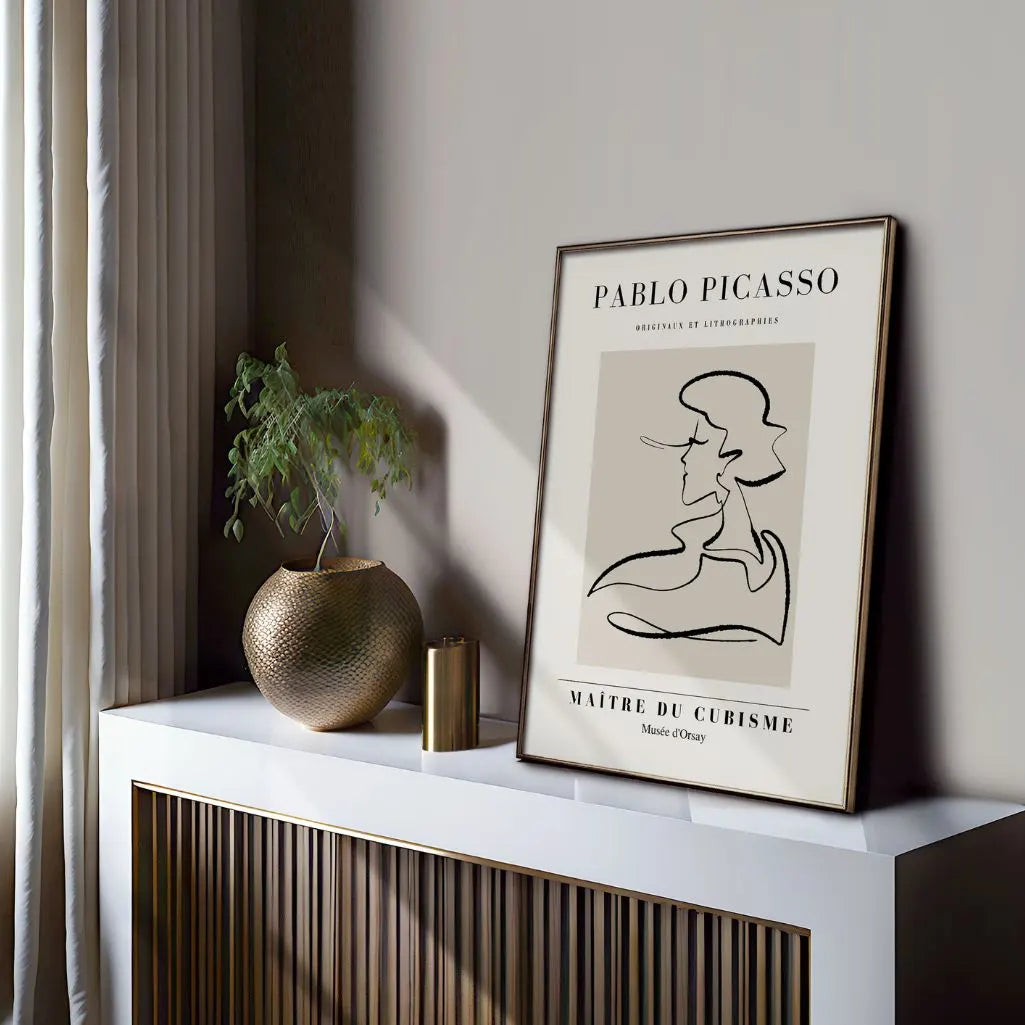 Picasso-Inspired Artist Profile Poster