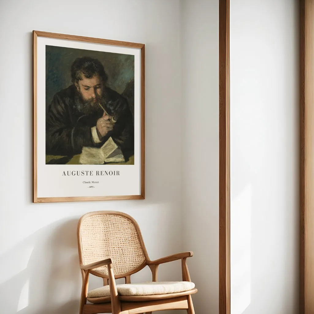 Auguste Renoir – Portret van Claude Monet Poster