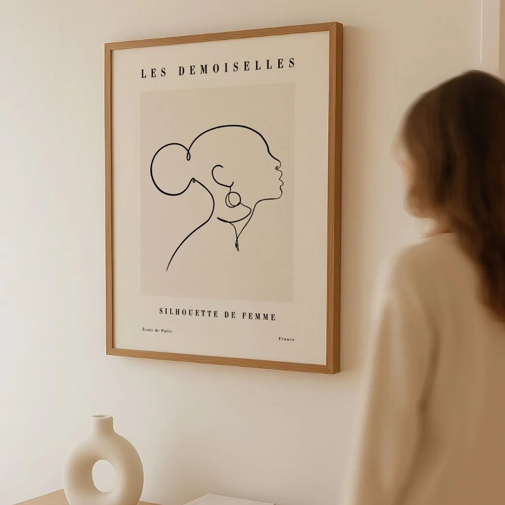Poster – Vrouwelijk profiel
