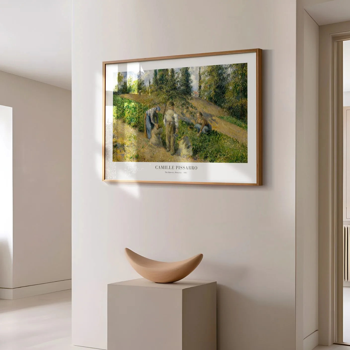 Camille Pissarro – De Oogst, Pontoise Poster