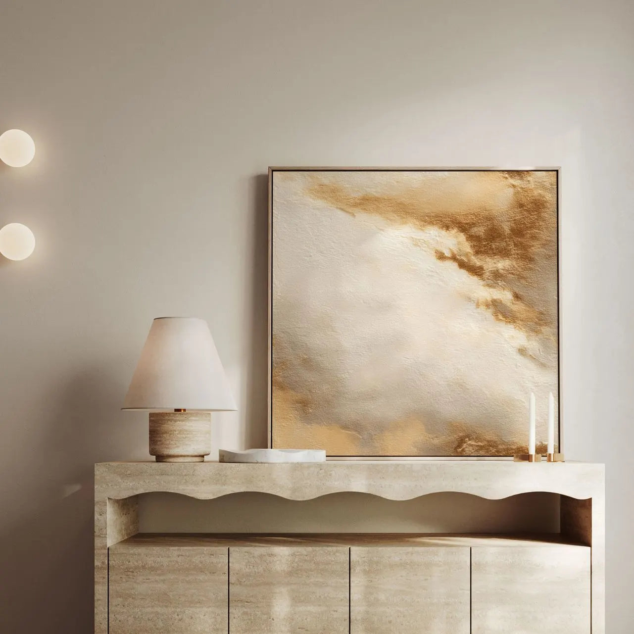 Ingelijst canvas – Zandadem