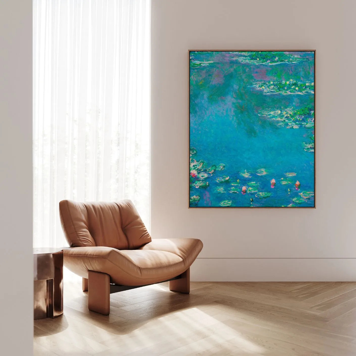 Ingelijst canvas - Waterlelies