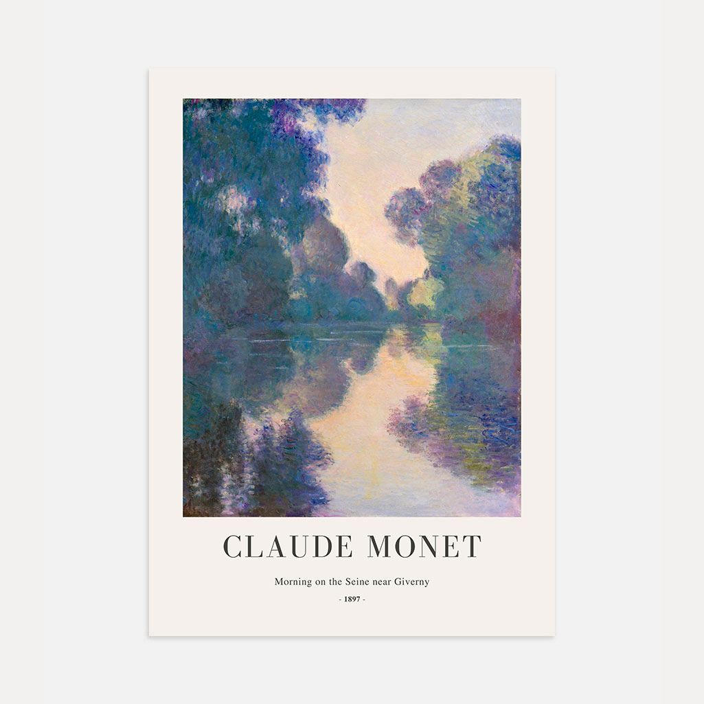 Claude Monet – Ochtend aan de Seine Poster
