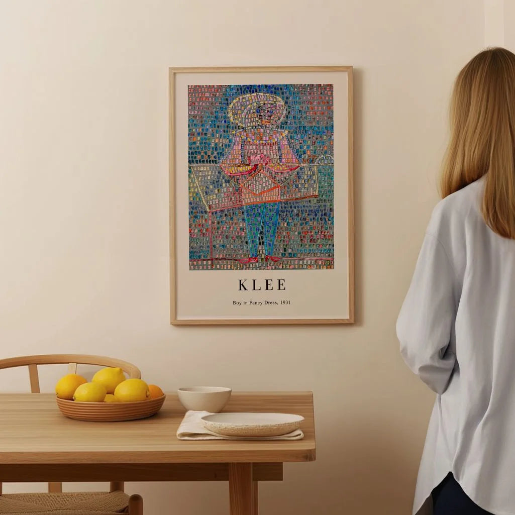 Paul Klee Poster – Jongen in kostuum