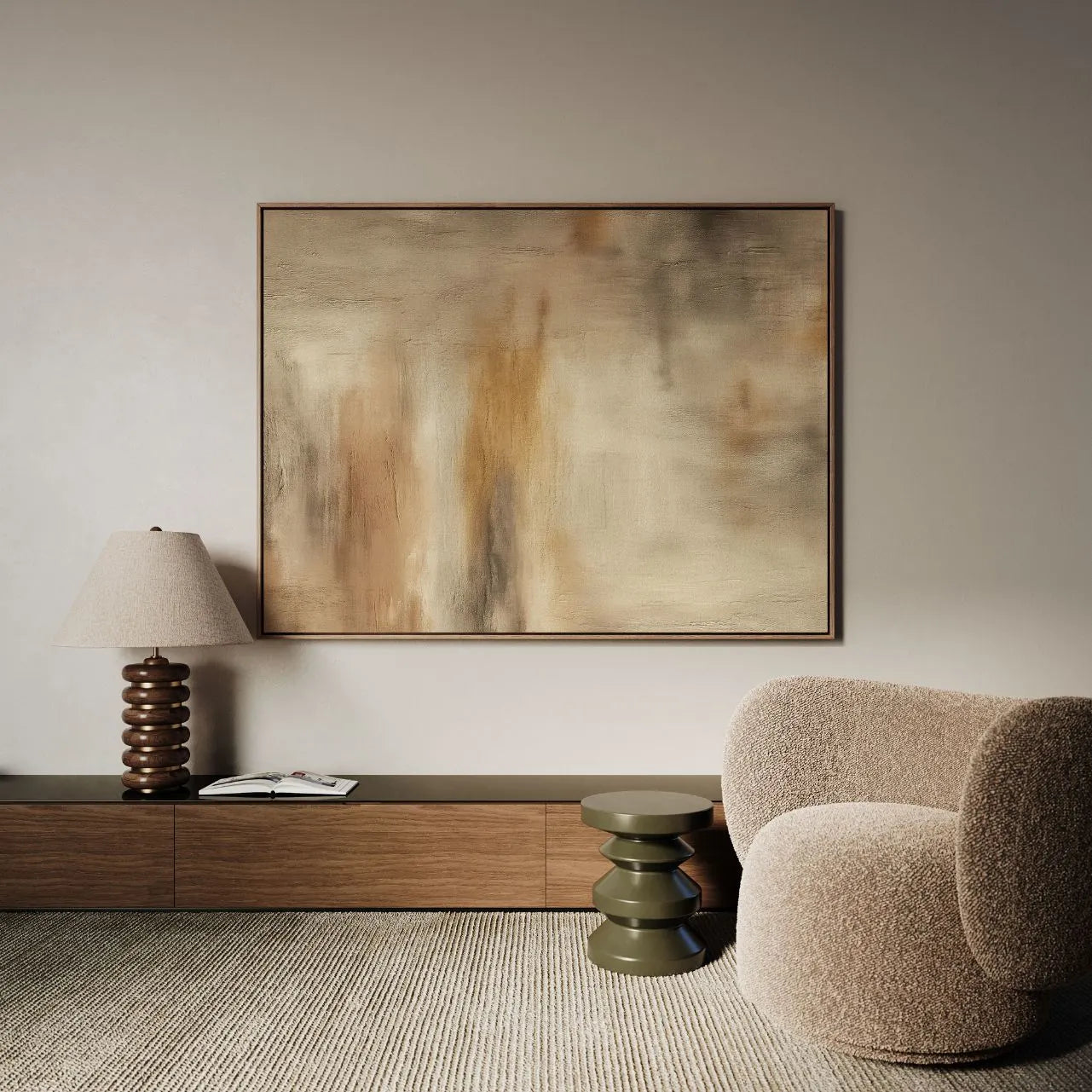 Ingelijst canvas – Aardeglans