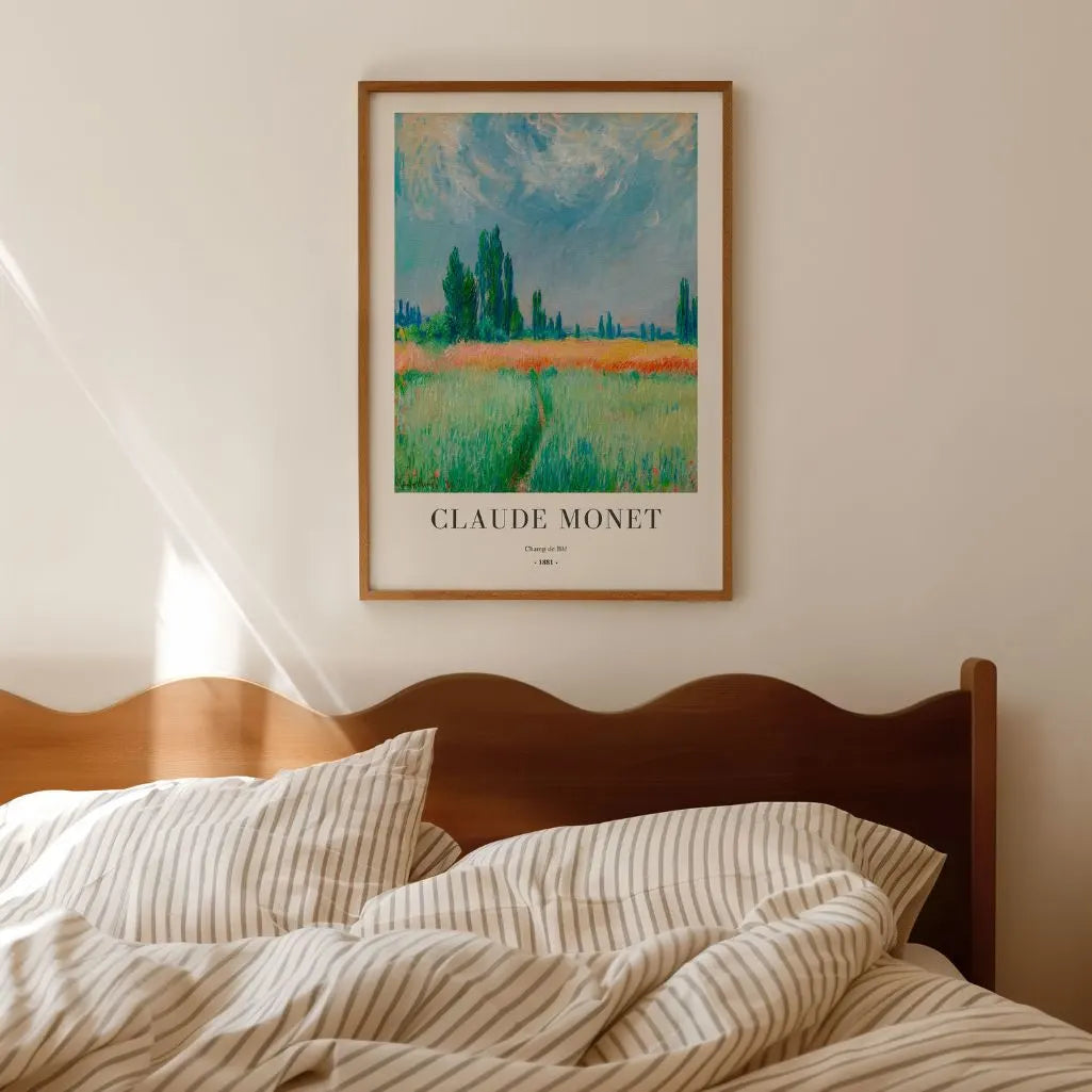Claude Monet – Tarweveld Poster