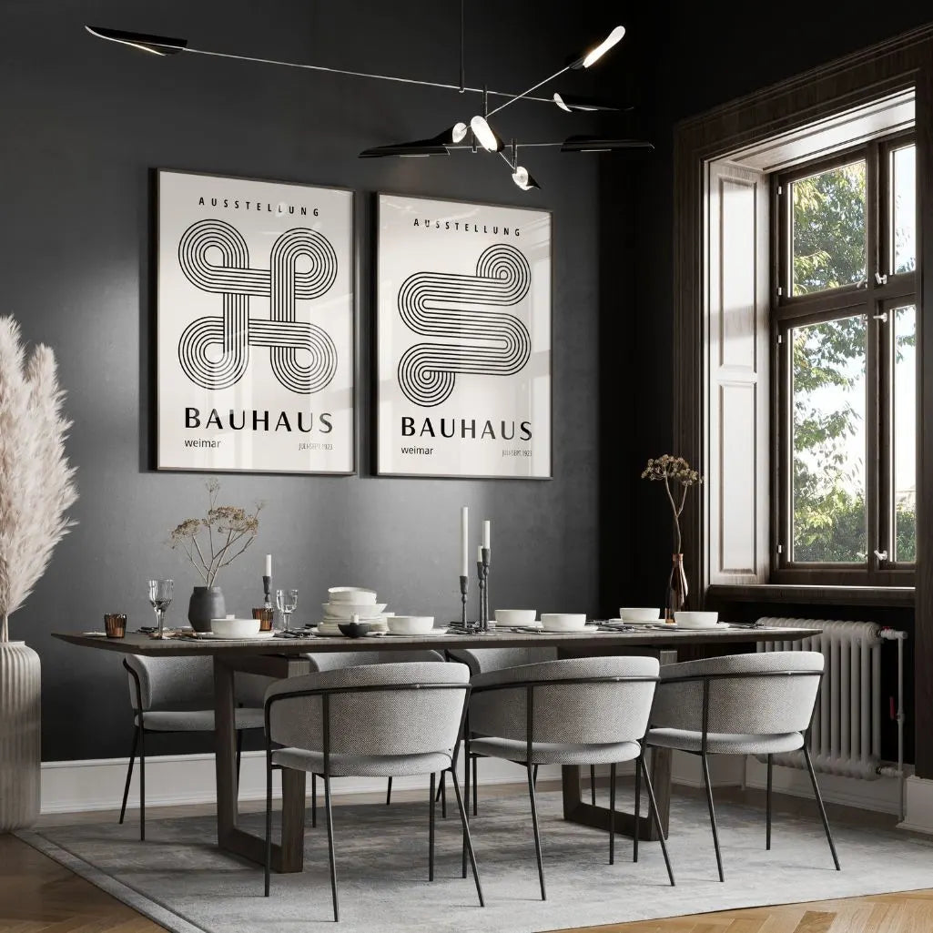 Bauhaus Lijnen – Set van 2 posters
