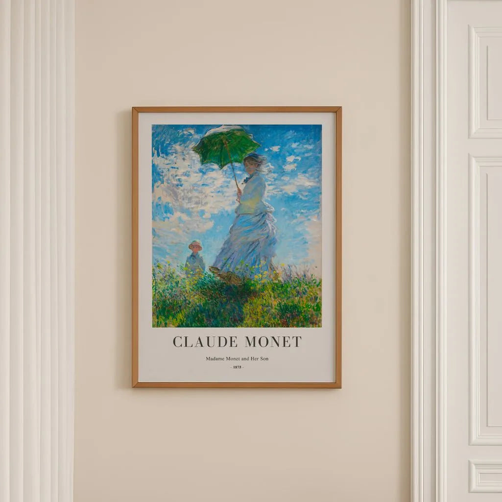 Claude Monet – Madame Monet met Parasol Poster