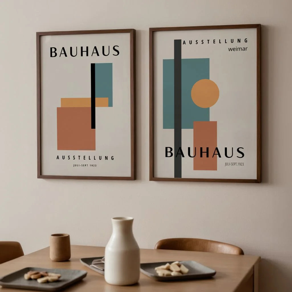 Bauhaus Kleurvormen – Set van 2 posters