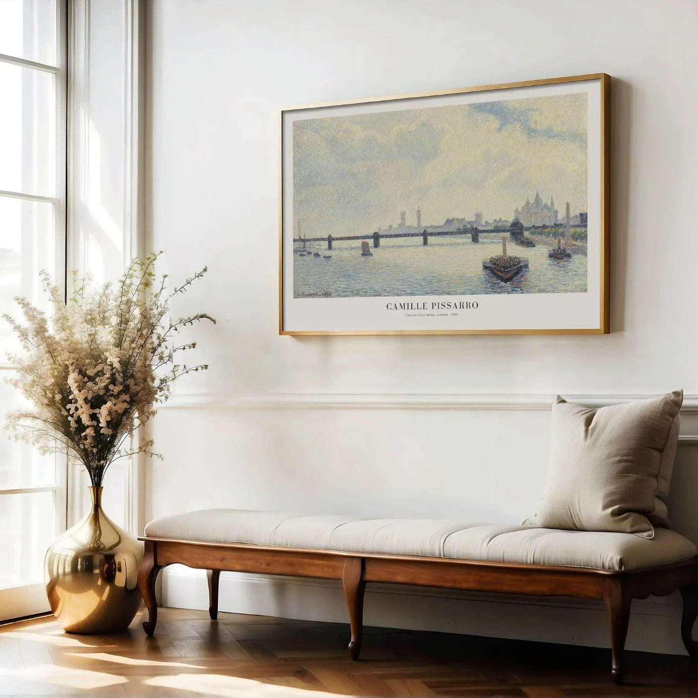 Camille Pissarro – Charing Cross-brug, Londen Poster