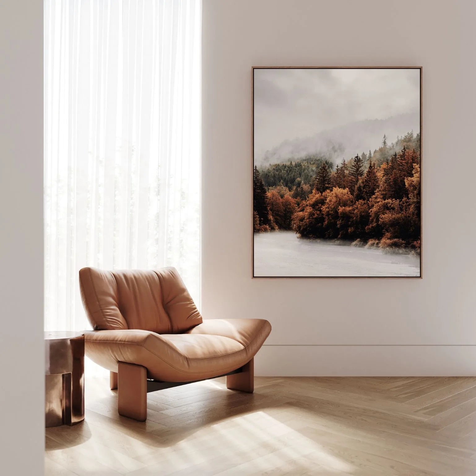 Ingelijst canvas - Bosstilte