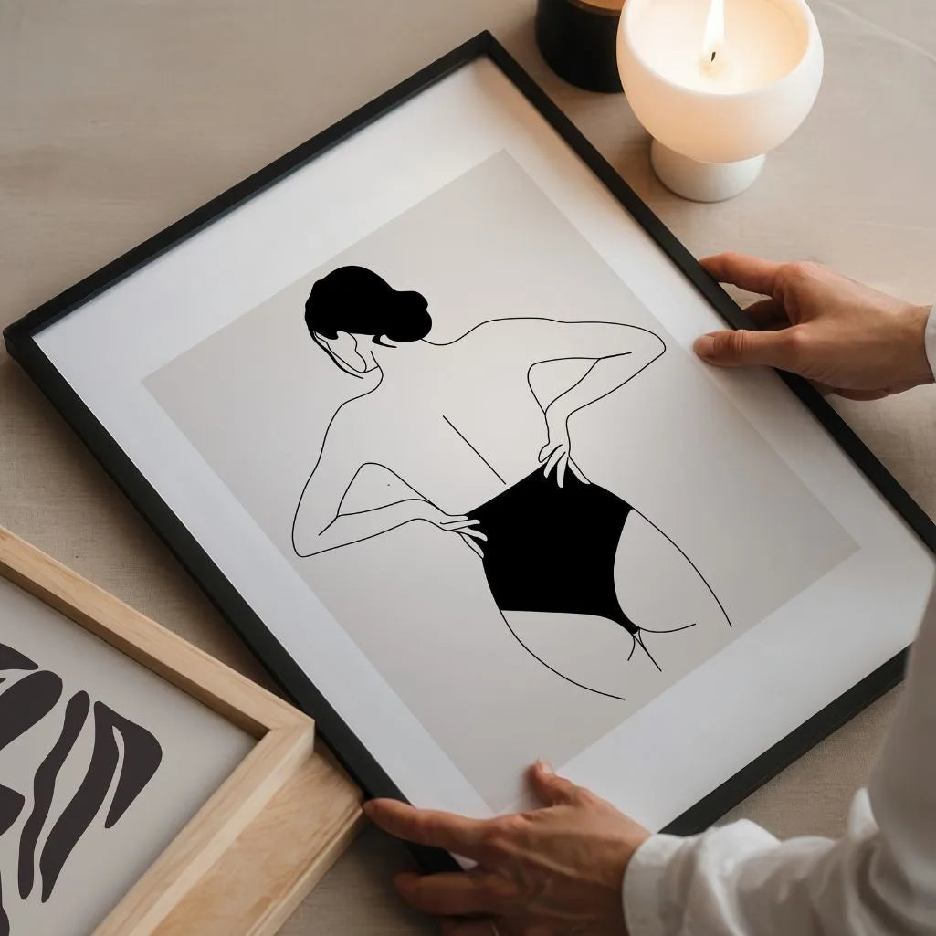 Poster – Vrouwelijke rug