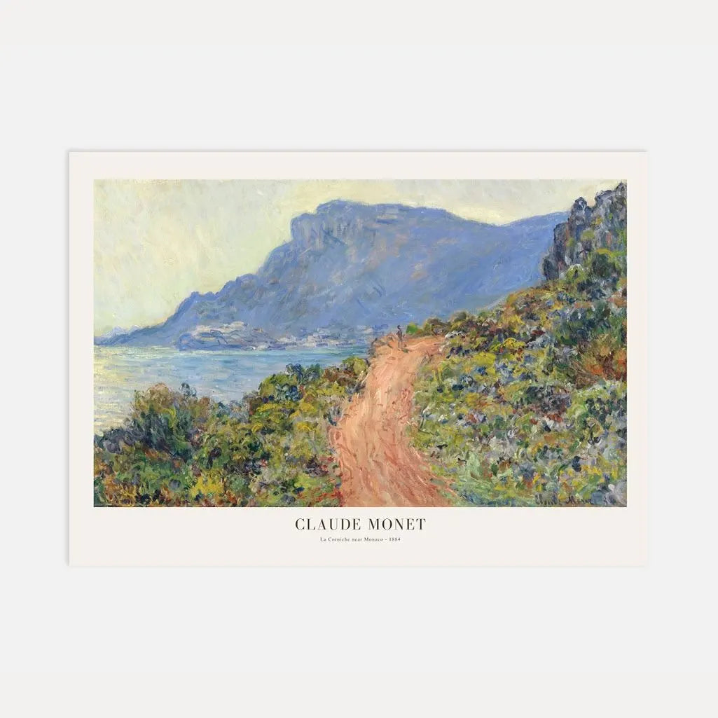 Claude Monet – La Corniche bij Monaco Poster