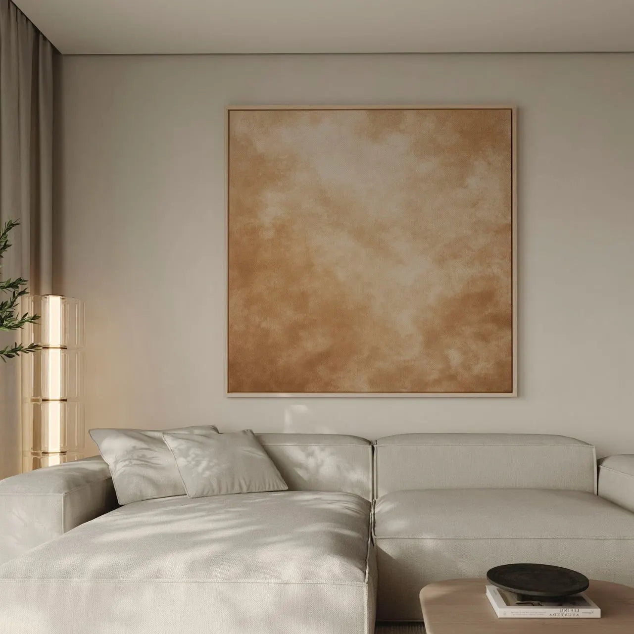 Ingelijst canvas – Woestijnstilte