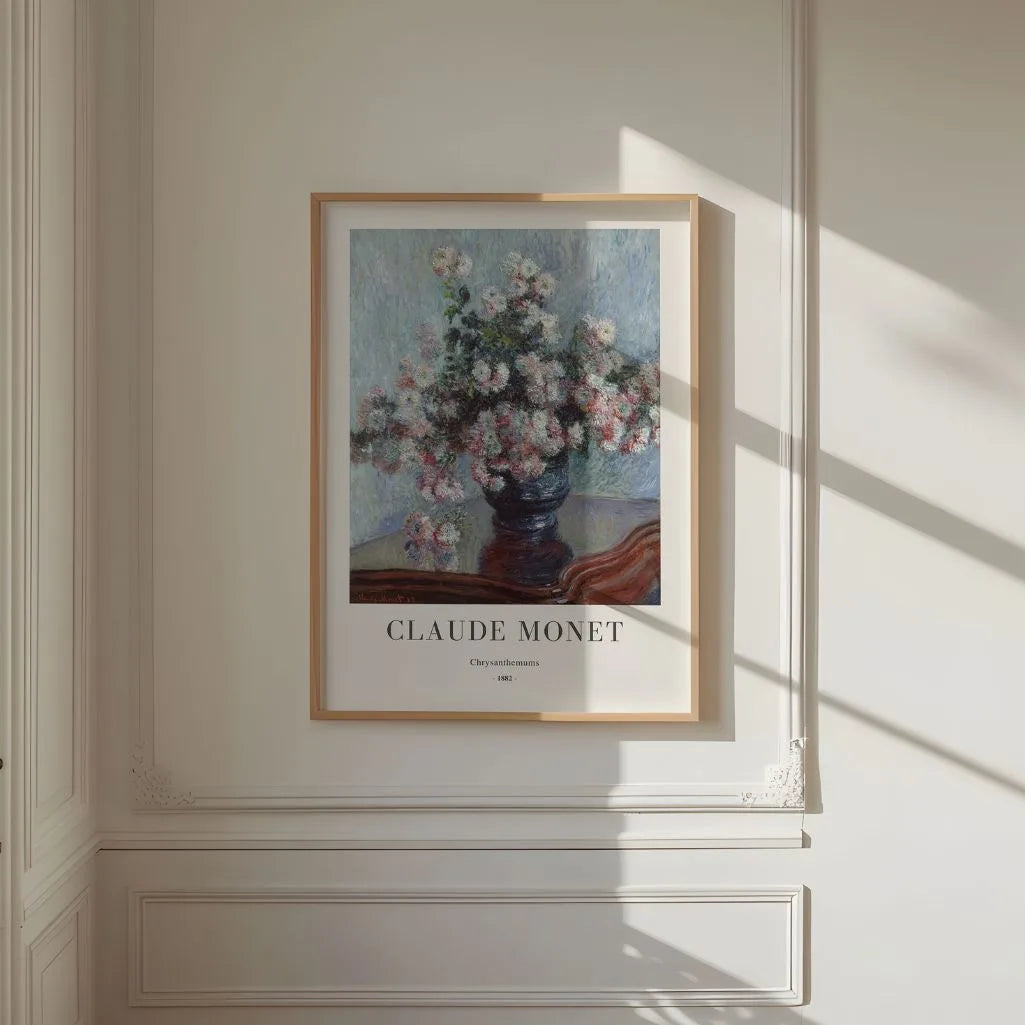 Claude Monet Chrysanthemums Poster
