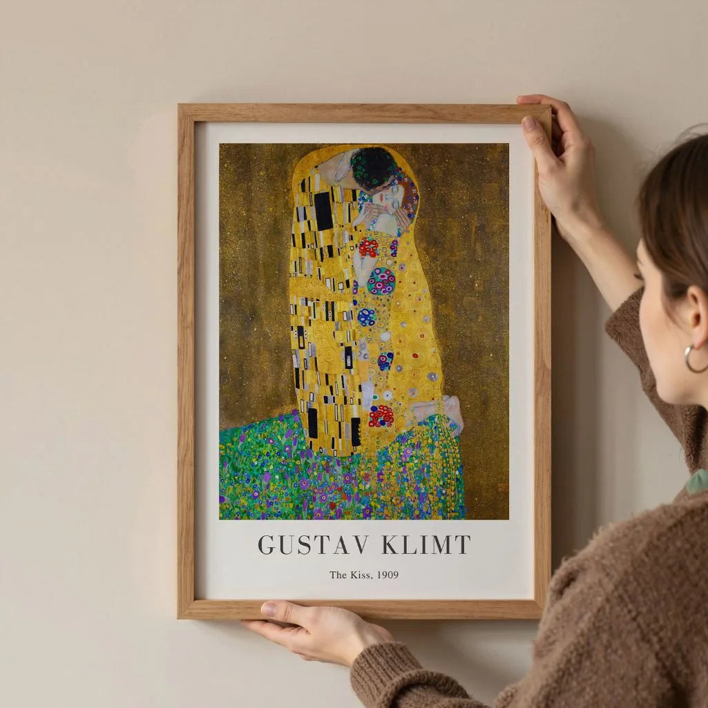 Gustav Klimt Poster – De Kus
