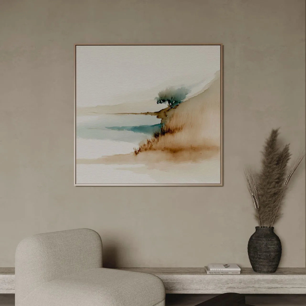 Ingelijst canvas – Rand van de stilte