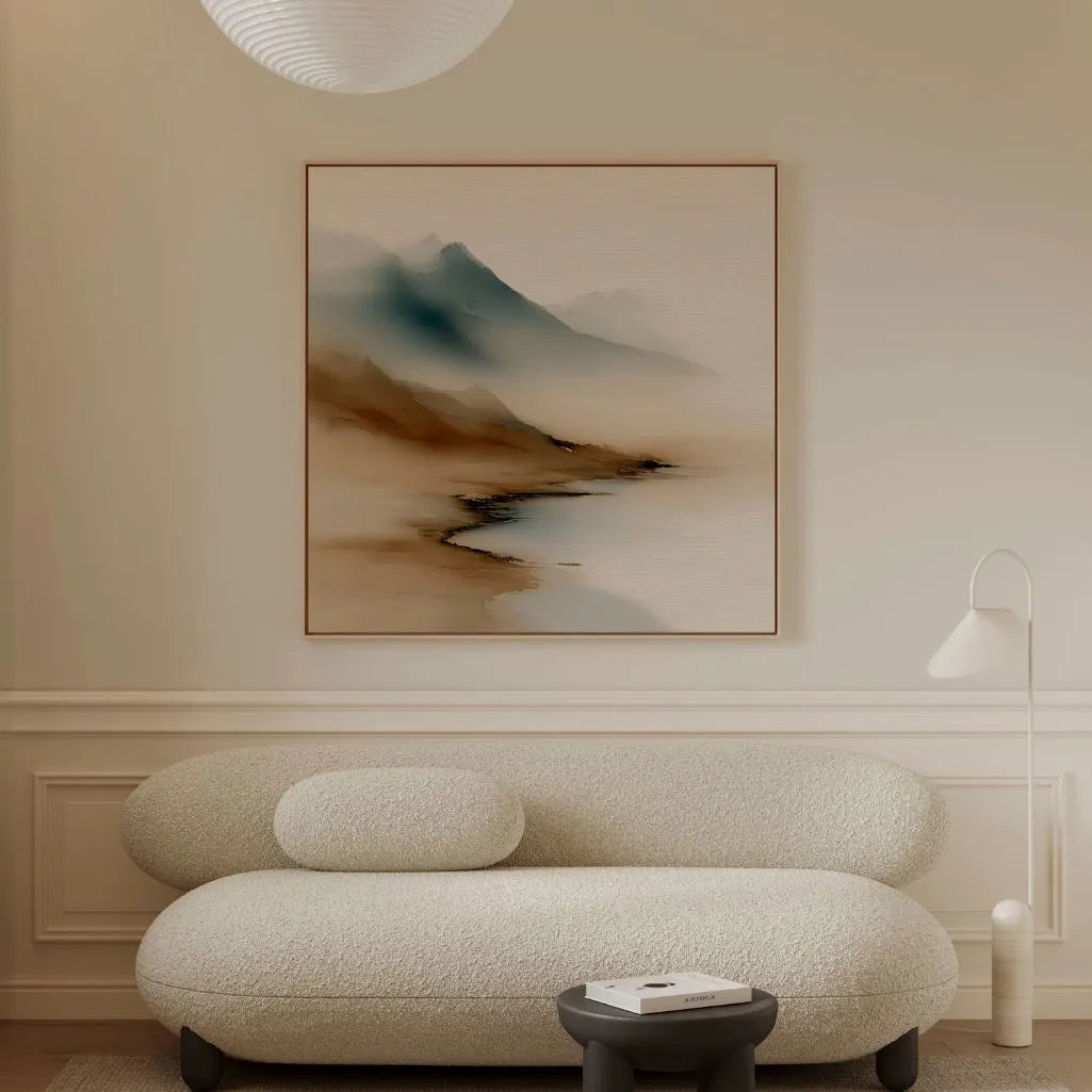 Ingelijst canvas – Bergstilte