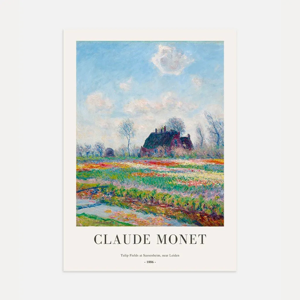 Claude Monet – Tulpenvelden bij Sassenheim (bij Leiden) Poster