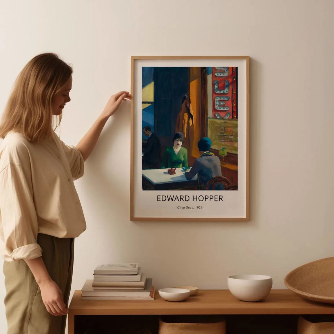 Edward Hopper Poster – Chop Suey - 1929