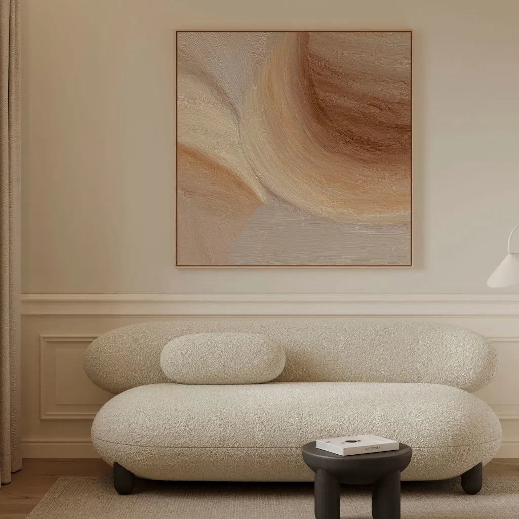 Ingelijst canvas – Organisch abstract