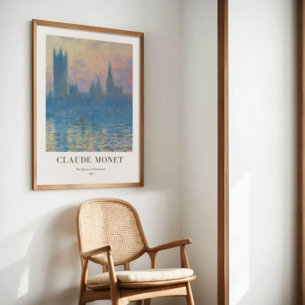 Claude Monet – Het Parlement in Londen Poster