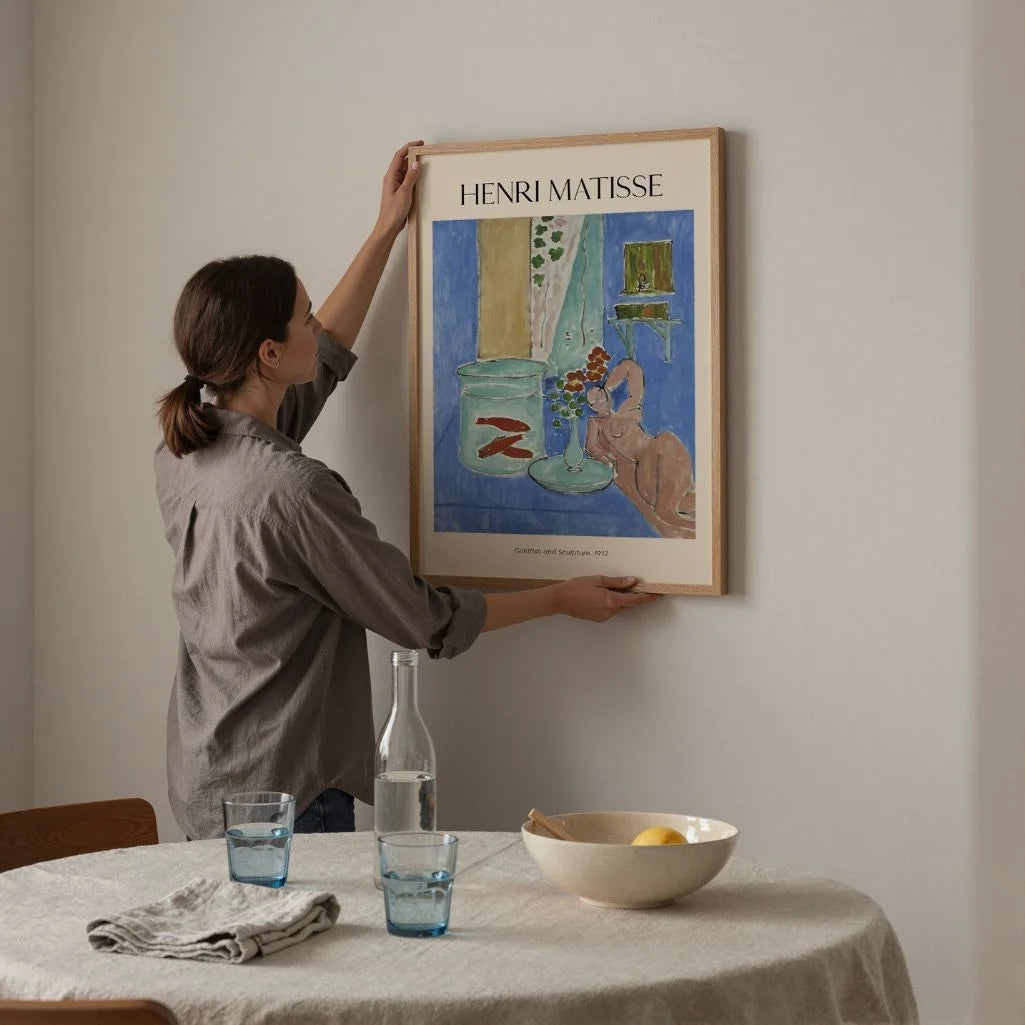 Henri Matisse Poster – Goudvissen en sculptuur