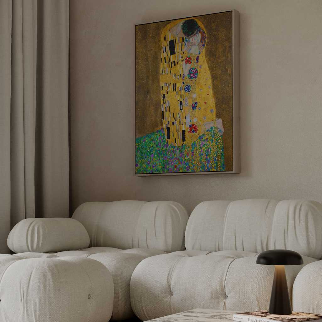Ingelijst canvas – De Kus