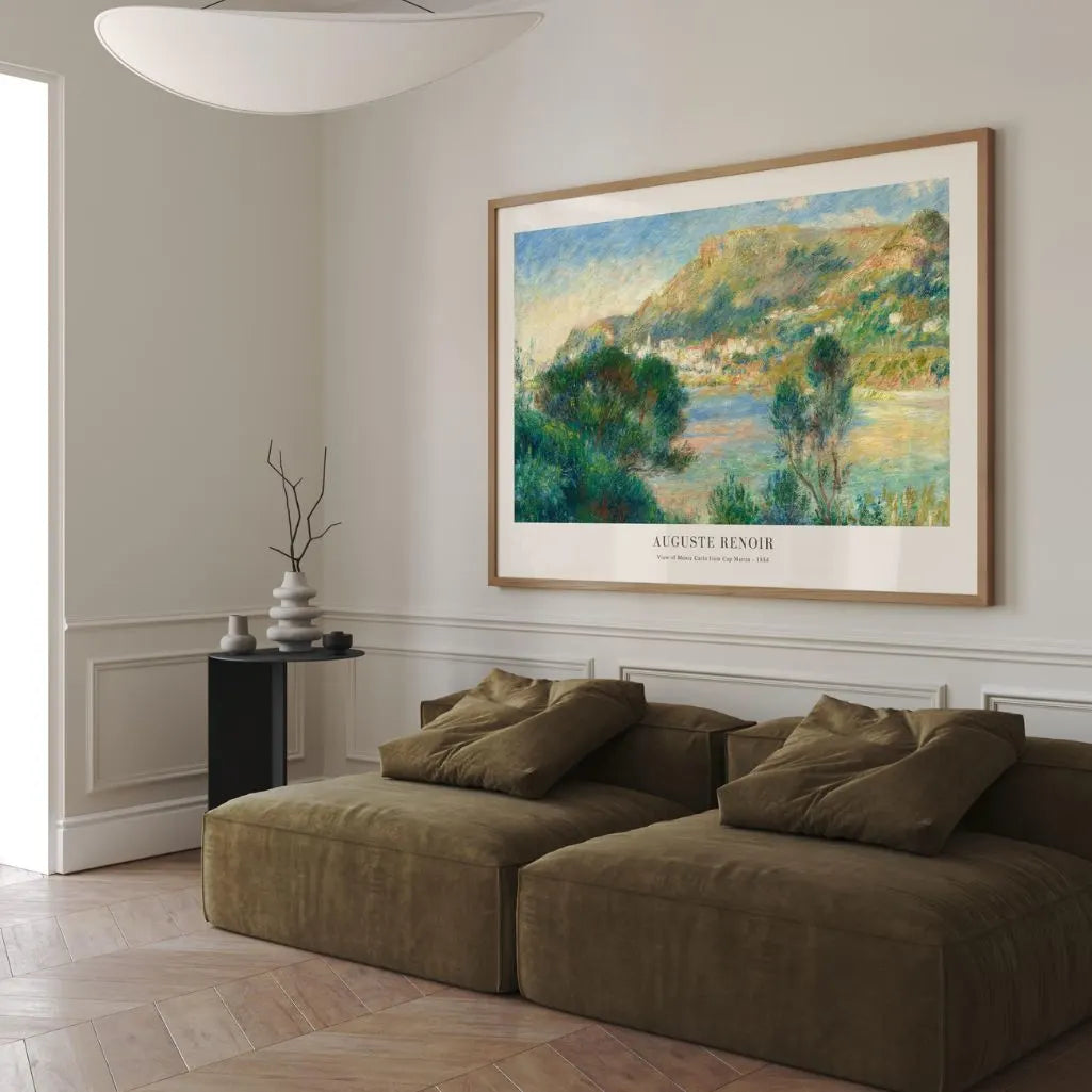 Auguste Renoir – Uitzicht op Menton Poster