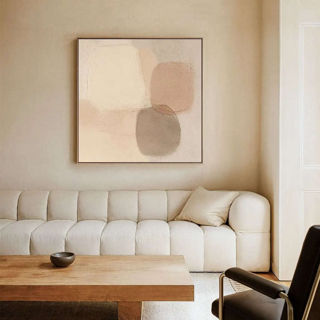 Ingelijst canvas – Neutrale balans