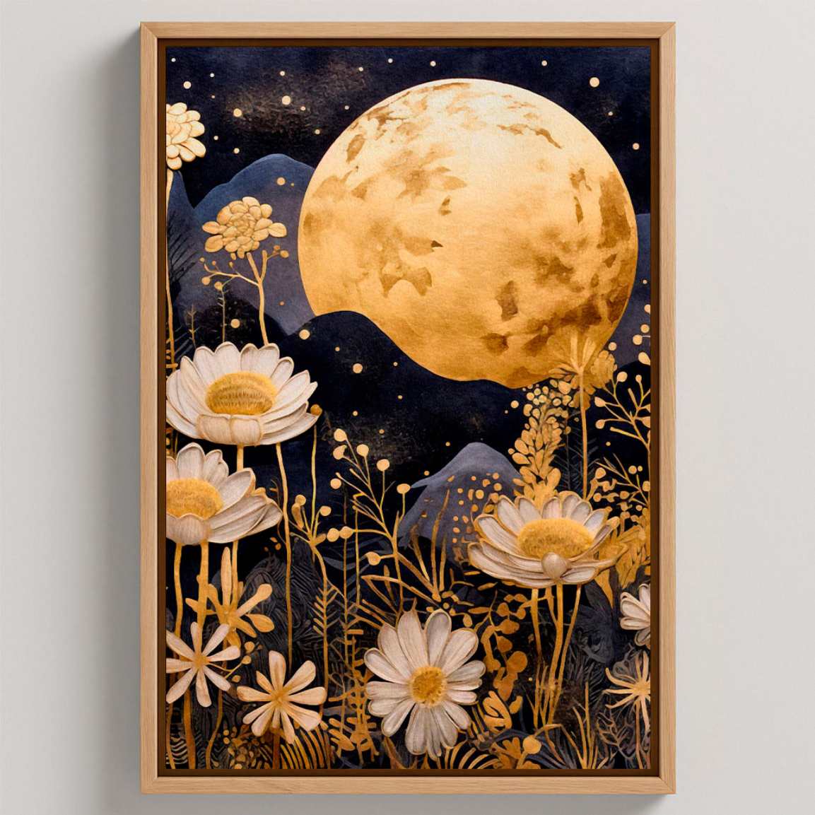 Ingelijst canvas - Japanse maantuin
